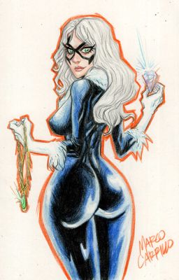 Marco Carrillo | Black Cat Illustration by Marco Carrillo | Raremarq (Buy It Now)