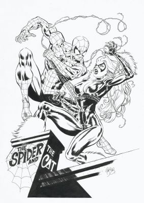 Paco Diaz | Spider-Man & Black Cat A3 Illustration | Kirby’s Comic Art