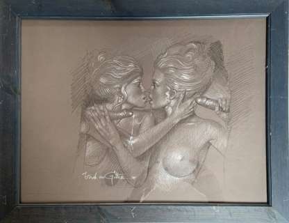 Erich Von GÃ¶tha - Dessin original érotique - Les malheurs de Janice - Loose page - (1995) | Catawiki