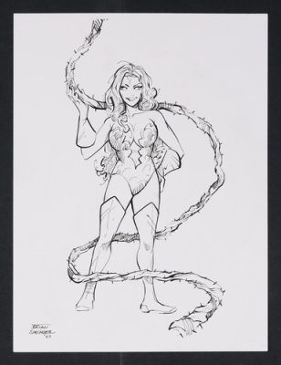 Poison Ivy Sketch by Brian Shearer | eBay US (Buy It Now)