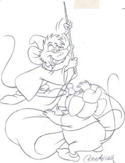 Cinderella - Jaq and Gus - SEW - Disney Studios - Original Production Drawing - Cardona, Josep Maria - Loose page - Pencil Art - (1990) | Catawiki