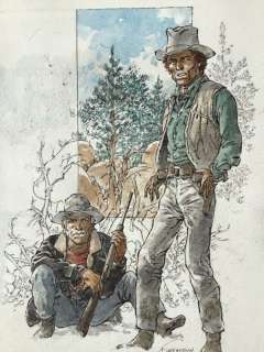 Red Dust et Jeremiah - Dessin original couleur - Héros principaux de Comanche et Jeremiah - (2019) | Catawiki