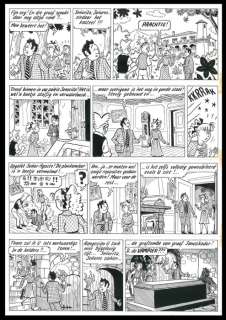 Piet Pienter en Bert Bibber 11 - Originele pagina (p.10) - Avontuur in San Doremi - (1959) | Catawiki