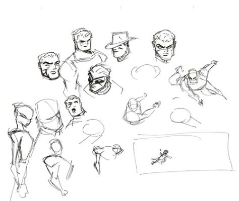 Dave Bullock Hand-Drawn Comic Illustration for Covers n Book DC M28 | eBay US (Buy It Now)