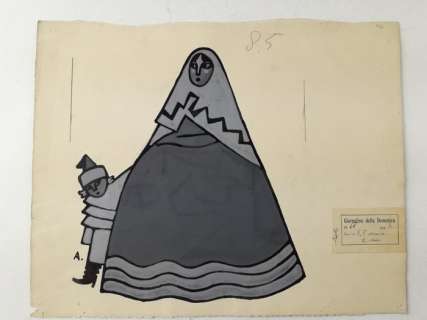 Autore Non Reperito - Illustr. Origin. "Donna Con Bambino in Costume Sardo" - Firmato - Loose page - First edition | Catawiki