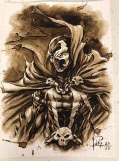Original Coffee Painting - SPAWN - Original (2020) | Catawiki