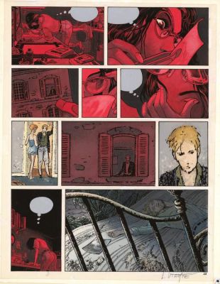 Laurent Vicomte | Bleu de mise en couleur pour la planche n°23 - L’Appel - Sasmira | Daniel Maghen