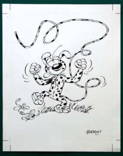 Batem (Collin, Luc) | Originele tekening  - Marsupilami  - (1995) | Catawiki