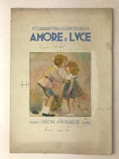 Enrico Mauro Pinochi - illustrazione originale "Amore e Luce" - Loose page | Catawiki