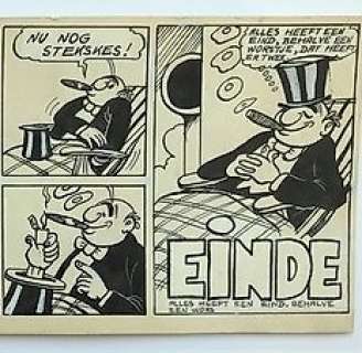 Nero - Originele pagina (eindplaat) ’De hoed van Geeraard de Duivel’ met groot formaat hc - (1950/1983) | Catawiki