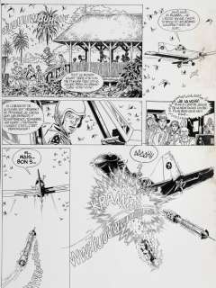 Paape - Johnny Congo, planche n°18 Ã  l‘encre de Chine de…