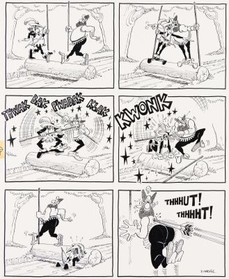 Don Martin, (1931-2000), One Morning in an Old English Forest. 1978. | Swann Galleries