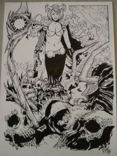 P. Massagli - illustrazione originale "Lady Thor and lady Loki" - Loose page - (2017) | Catawiki