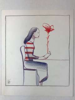 Lorenzo Mattotti - illustrazione originale "Il Fiore" - Loose page | Catawiki