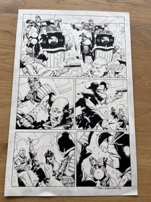 2000 AD - Original Art - Cam Kennedy - Judge Dredd