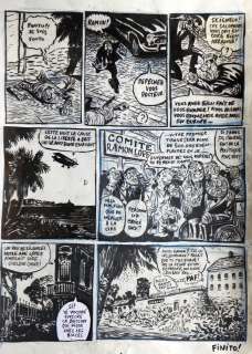Philippe Vuillemin | « Ramon Lopez  » L’Echo des Savanes  » – Planche originale – Page FIN – Vuillemin | Zic et Bul