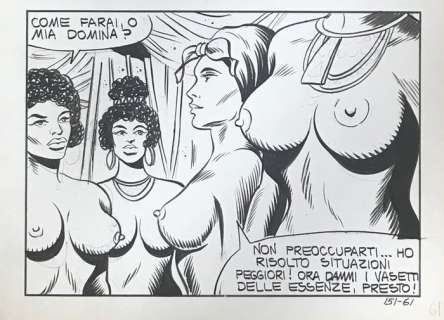 Messalina #151 - Del Mestre - 8 Pages Messalina - Original Art - (1973) | Catawiki