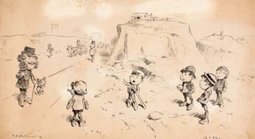 Thomas Sullivant (as T.S. Sullivant) Sandlot Baseball Original Art (1922). ... | Heritage