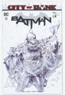 Drew Johnson Batman #75 Sketch Cover Variant Original Art (DC, 2019) CGC Signature Series NM/MT 9.8 White pages. - | Heritage