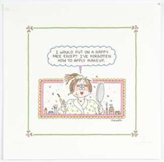 Guisewite, Cathy | Cathy Guisewite Scenes from Isolation Back Cover Original Art (Andrews McMeel Publishing, 2021).... | Heritage