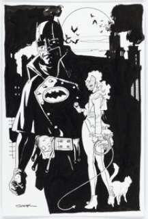 Sook, Ryan | Ryan Sook - Batman and Catwoman (Gotham By Gaslight) Illustration Original Art (undated).... | Heritage