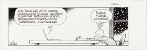 Borgman, Jim | Jerry Scott and Jim Borgman Zits Daily Comic Strip Original Art dated 1-15-16 (King Features Syndicate, 2016).... | Heritage