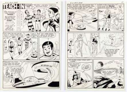 Bob White (Attributed) | Everything’s Archie #14 Complete 2-Page Story "Future Fun" Original Art (Archie, 1971). (Total: 2 Original Art) | Heritage