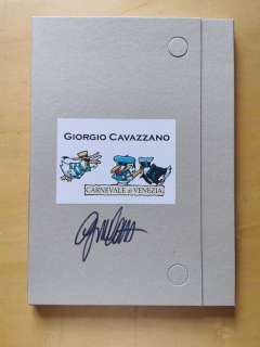 Giorgio Cavazzano - Portfolio " Carnevale di Venezia" copia firmata a tiratura limitata con Sketch - First edition | Catawiki