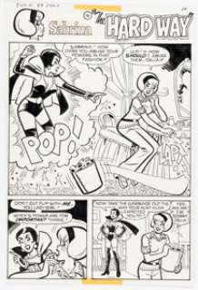 Dan DeCarlo Archie’s TV Laugh-Out #50 Complete 5-Page Story "The Hard Way" Original Art (Archie, 1977). (Total: 5 Original Art) | Heritage