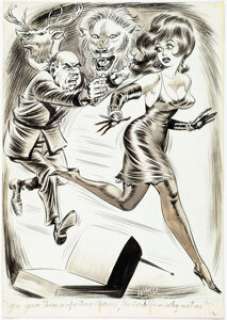 Bill Ward Romp May-1964 Single Panel Cag Cartoon Illustration Original Art (Humorama, 1964). | Heritage