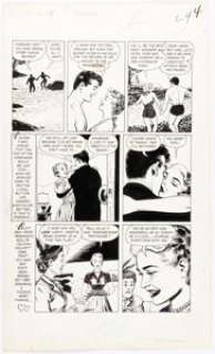 Nick Cardy Popular Romance #24 "Last Chance for Love" Story Page 4 Original Art (Pines, 1953). | Heritage