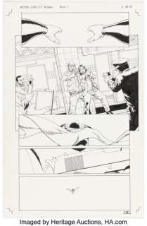 John Cassaday Action Comics #1000 Story Page 1 Original Art (DC, 2018). | Heritage