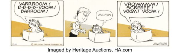 Jim Davis Garfield Daily Comic Strip Original Art dated 4-16-80 (United Feature Syndicate, 1980). | Heritage