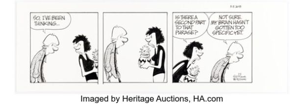 Jerry Scott and Jim Borgman Zits Daily Comic Strip Original Art dated 3-5-18 (King Features Syndicate, 2018). | Heritage