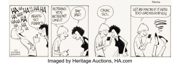 Jerry Scott and Jim Borgman Zits [Gross Joke] Daily Comic Strip Original Art dated 5-26-16 (King Features Syndicate, 2016). | Heritage
