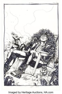 Joyce Chin Evil Ernie #3 Variant Cover Original Art (Dynamite Entertainment, 2015).