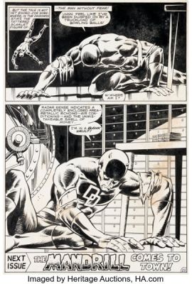 Don Perlin and Pablo Marcos Defenders #89 Daredevil Story Page 22 Original Art (Marvel, 1980). | Heritage