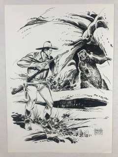 Tex - original artwork "La Caverna del Grizzly" - Loose page | Catawiki