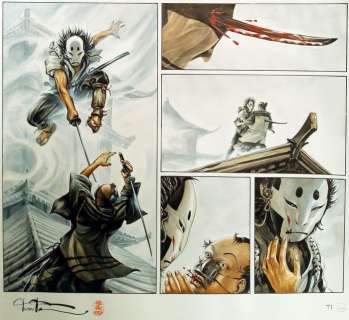 Izunas La Légende Des Nuées Ecarlates T1 - Original page (p.44) Le Masque De Fudo - (2016) | Catawiki