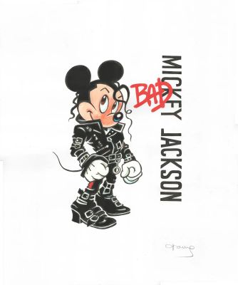 Mickey Mouse Inspired by Michael Jackson – “Bad” | Corner4art