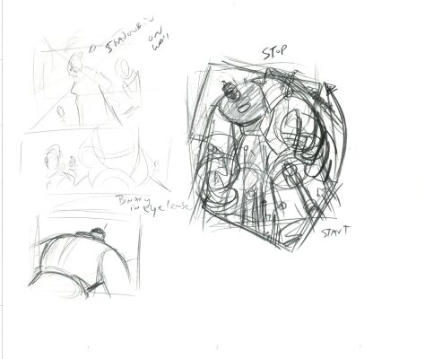 Dave Bullock Hand-Drawn Comic Illustration for Covers and Book DC M34 | Charles Scott Gallery