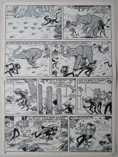 Mau, Bob - Originele pagina (p.24) - Pits en Kaliber - De verloren safari - (1963) | Catawiki