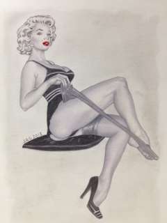Sexy Marilyn - Original Drawing Pin-up Illustration - Signed - Loose page - First edition - (2013) | Catawiki