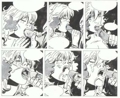 Lissa - Original page - Fellatio scène for Penthouse Comix - (2008) | Catawiki