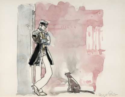 Hugo Pratt 1927-1995 Corto Maltese Col Gatto - Lot 135 - Corto Maltese col gatto