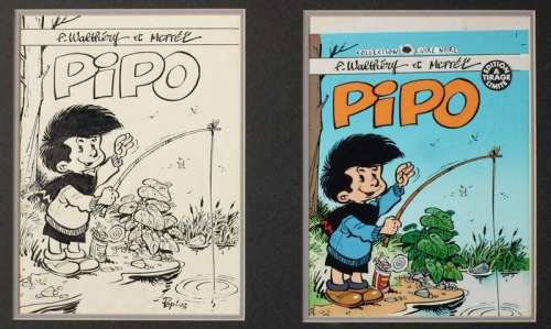 Walthéry François | Pipo Couverture de l’album édité chez Noir Dessin en... | Vermot et Associés