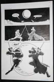 Chris Allan, Rod Ollerenshaw - teenage mutant ninja turtles adventures #31 p. 28 - leonardo vs. Master splinter sword training splash - 1992