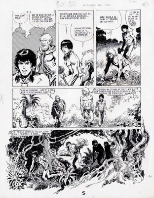 Juan Zanotto | Hor n.18 Il Popolo del Lago p.5 | Tavole Originali