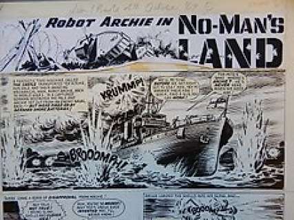 Kearon, Edward - Originele pagina - Archie, de man van Staal - No-Man’s Land - (1969) | Catawiki