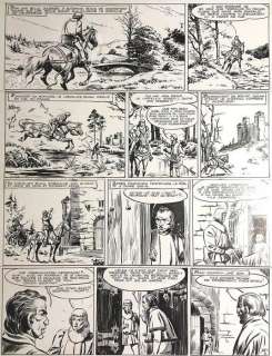 Funcken, Fred - Originele pagina - De Witte Ruiter / Le Chevalier Blanc - (1955) | Catawiki